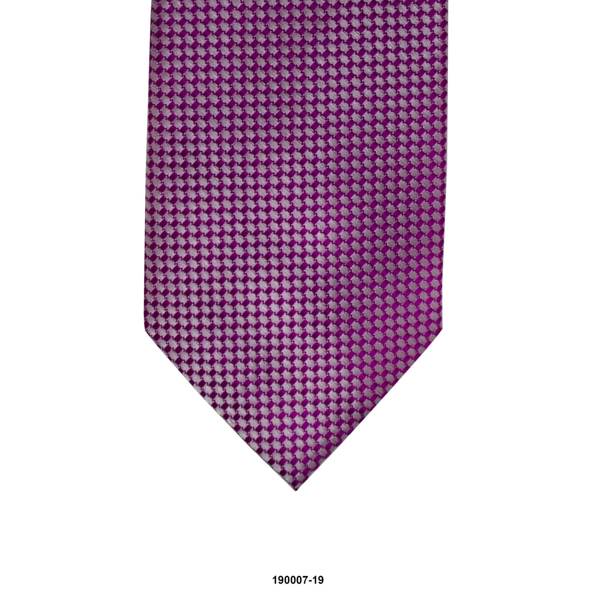 8cm Magenta with Light Silver Weaved Design Detail Tie-Cufflinks.com.sg | Neckties.com.sg