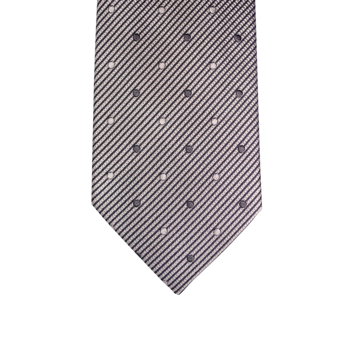 8cm Micro-Dots Pattern Silk Tie in Dark Brown-Cufflinks.com.sg | Neckties.com.sg