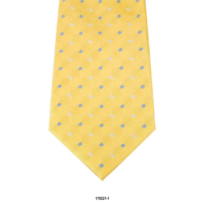 8cm Woven Texture with Specks Detail Tie in Yellow J-Cufflinks.com.sg | Neckties.com.sg
