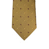 8cm Yellow and Brown Micro-Dots Pattern Silk Tie M-Cufflinks.com.sg | Neckties.com.sg