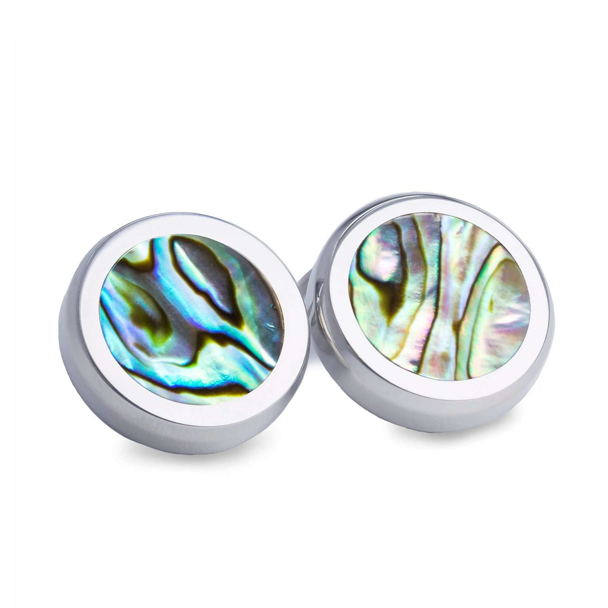 Abalone Shell Pearl Button Covers-Button Covers-A.Azthom-Cufflinks.com.sg