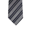 8cm Woven Striped Necktie in Grey-Cufflinks.com.sg | Neckties.com.sg