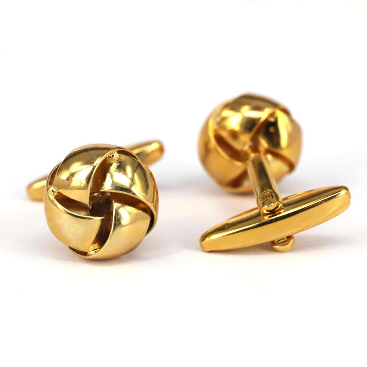Big Knot in Gold Cufflinks-Cufflinks.com.sg