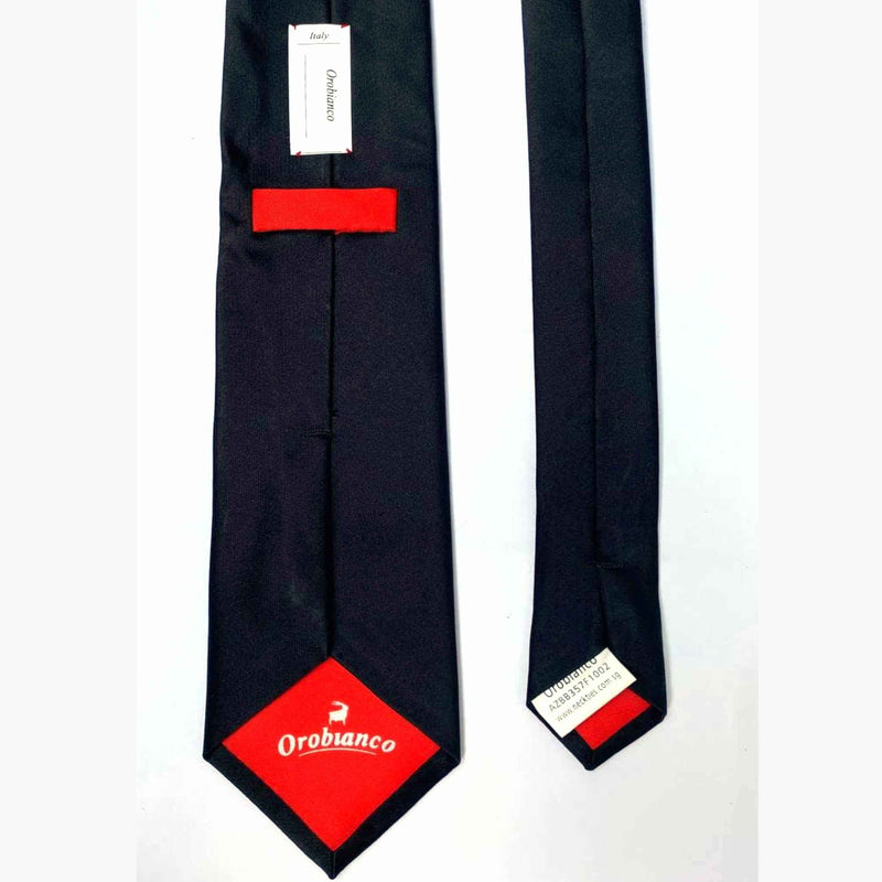 Black Orobianco Necktie-Orobianco L'unique-Cufflinks.com.sg