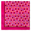 Colourful Bubble Dots Pocket Square in Fuchsia Pink-Pocket Squares-MarZthomson-Cufflinks.com.sg