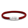 Combination Lock 777 Silver Bracelet In Red-Bracelets-Tateossian-Cufflinks.com.sg