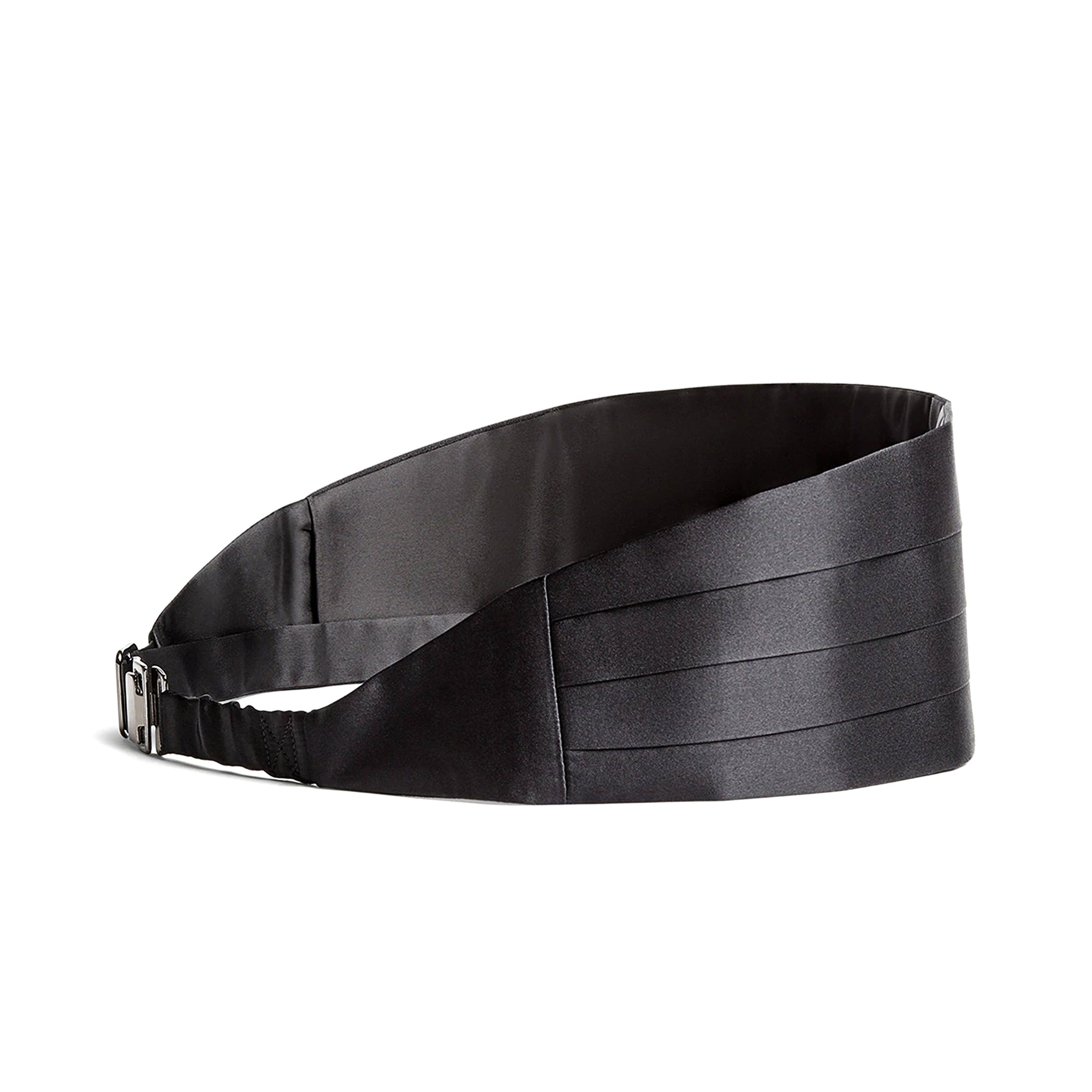 Zegna Silk Cummberbund parure in Black – Cufflinks.com.sg