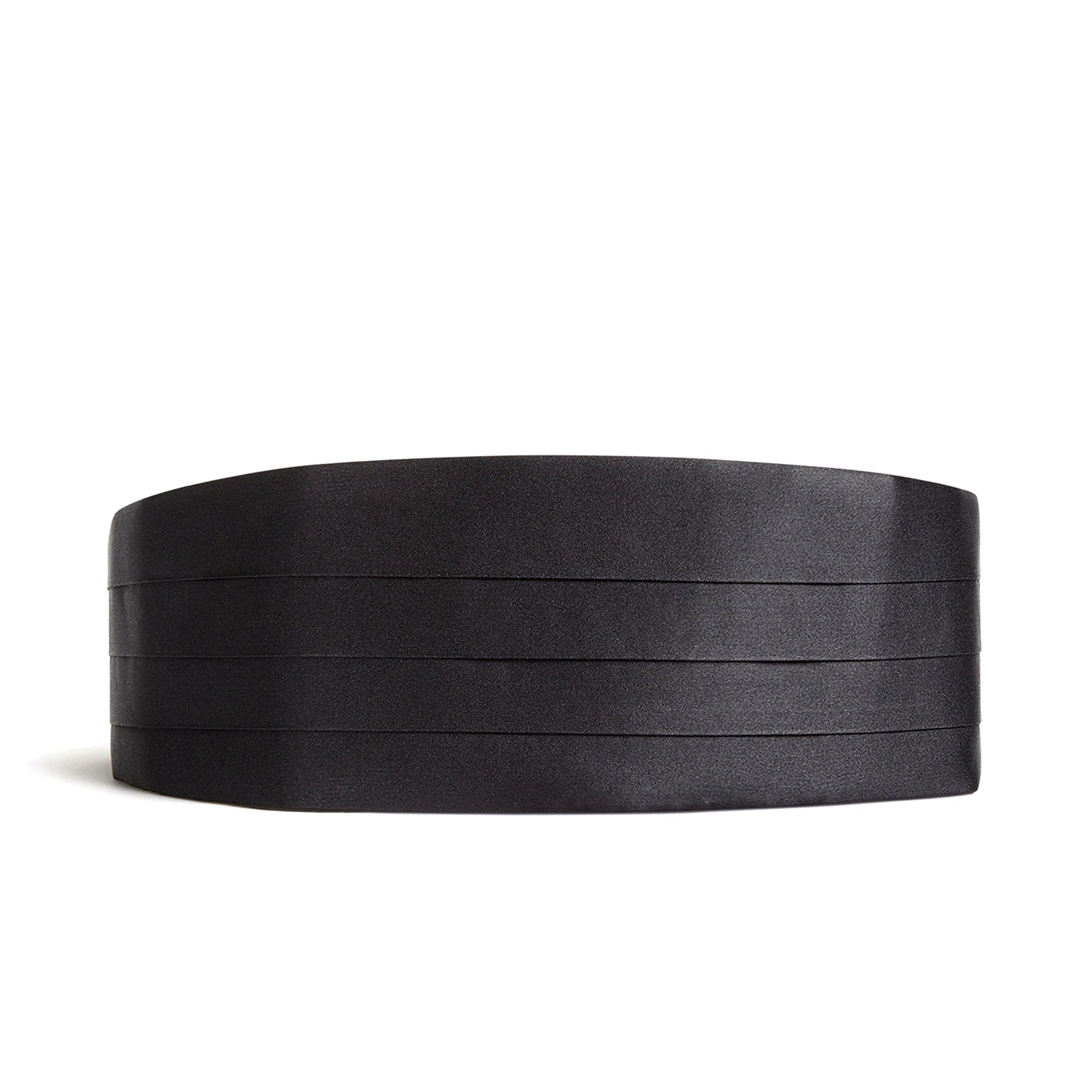 Zegna Silk Cummberbund parure in Black – Cufflinks.com.sg