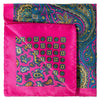 Four Side Pocket Square in Pink and Blue-Pocket Squares-MarZthomson-Cufflinks.com.sg