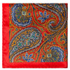Four Side Pocket Square in Red, Orange, Blue-Pocket Squares-MarZthomson-Cufflinks.com.sg