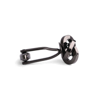 Gunmetal Knot Cufflink-Classic Cufflinks-MarZthomson-Cufflinks.com.sg