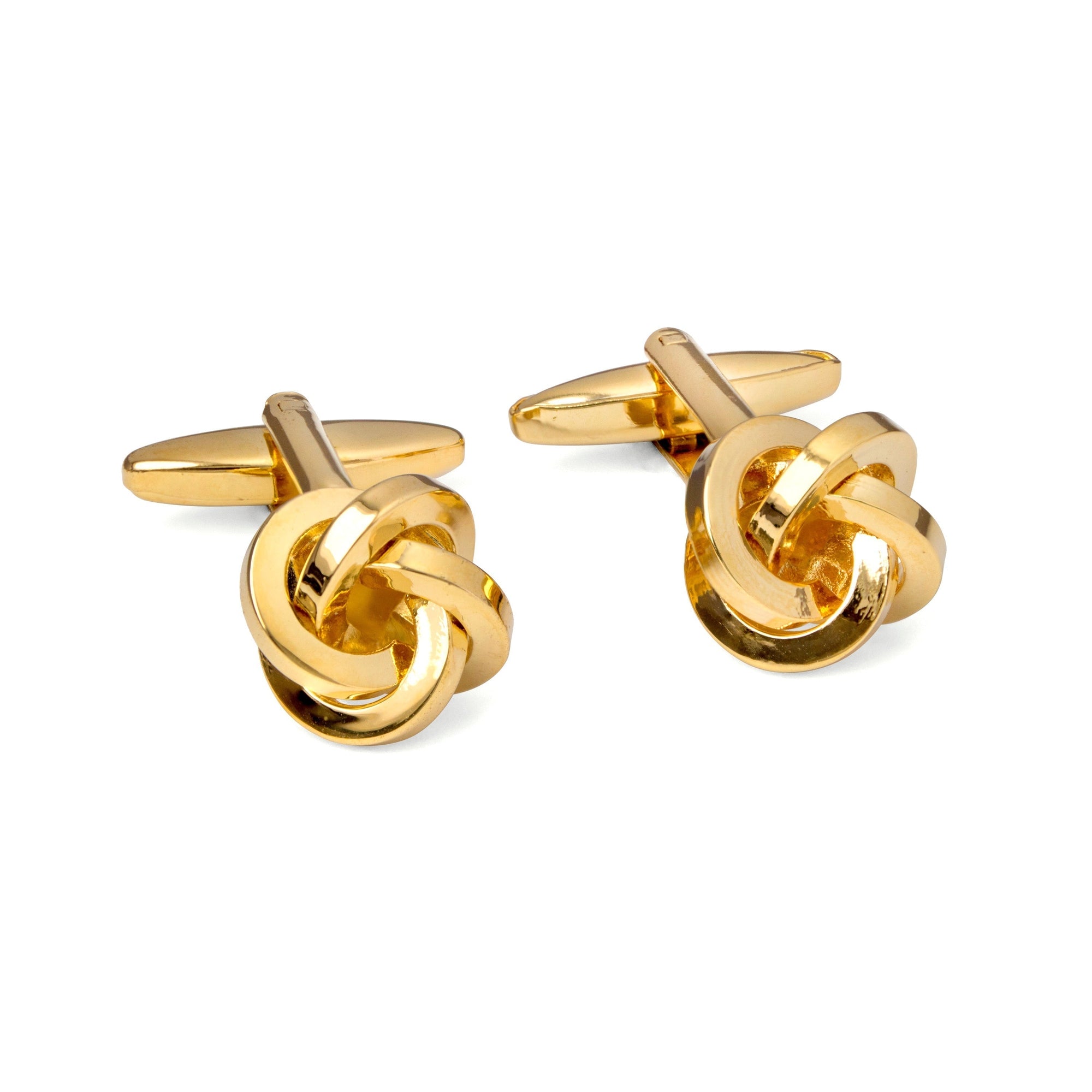 Knot Gold-toned brass cufflinks F-Cufflinks.com.sg