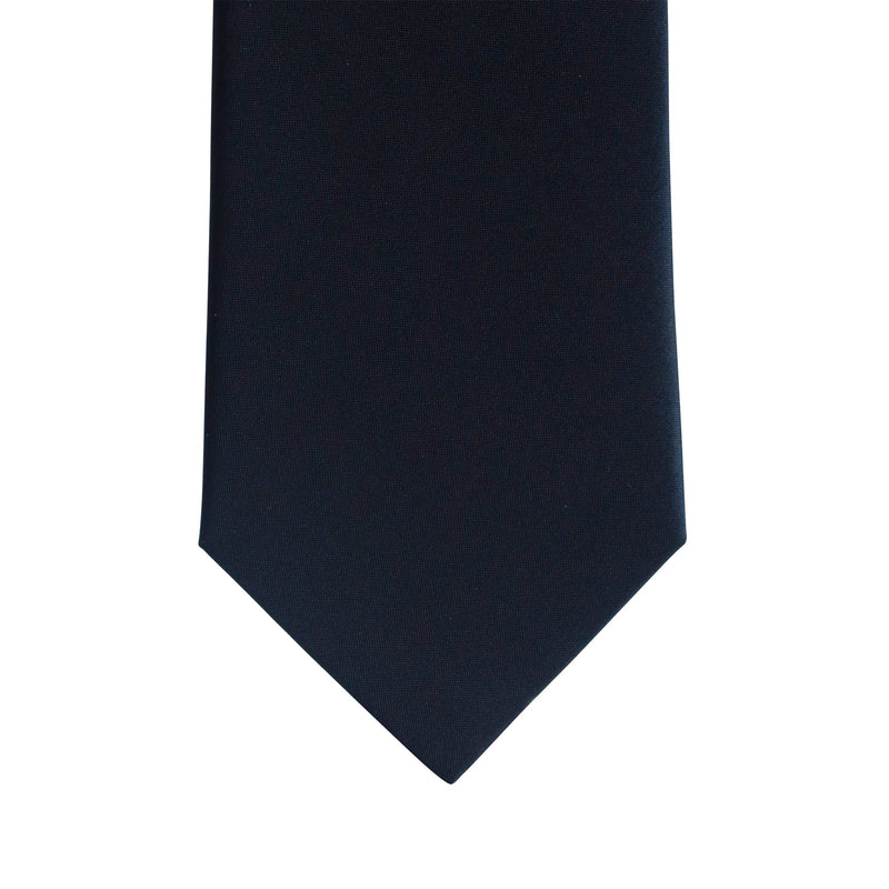 Lanvin Daisy Flower Embroidered Silk Satin Necktie in Navy Blue-Cufflinks.com.sg | Neckties.com.sg