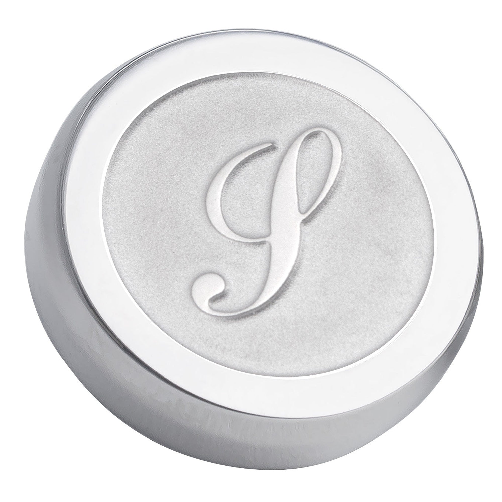 Lapel with Clip-on Monogram Etched Silver Button Covers-Cufflinks.com.sg