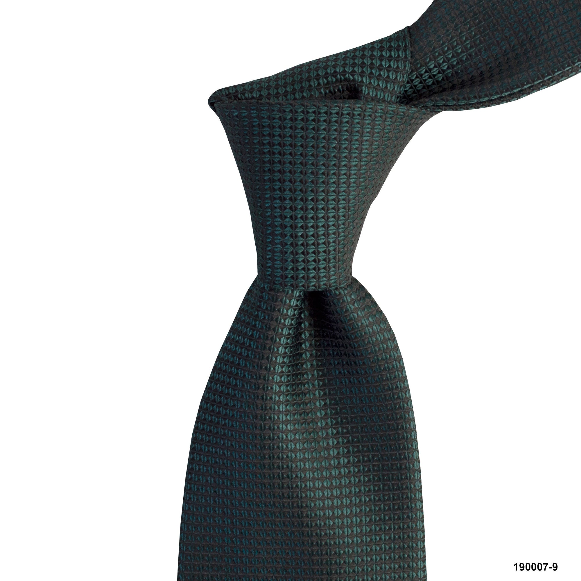 MarZthomson 8cm Dark Green Micro Geometric Detail Tie-Neckties-MarZthomson-Cufflinks.com.sg