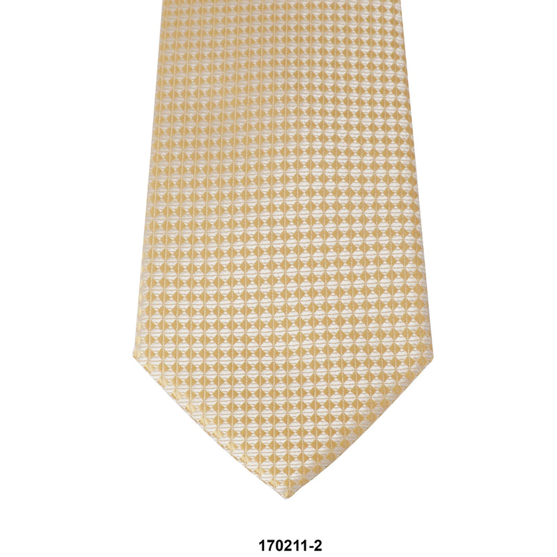 MarZthomson 8cm Gold Geometric Detail Woven Tie-Cufflinks.com.sg | Neckties.com.sg