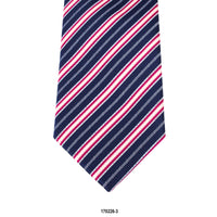 MarZthomson 8cm Intricate Stripes Tie in Navy and Red J-Cufflinks.com.sg | Neckties.com.sg