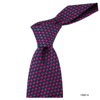 MarZthomson 8cm Pink Web Design Tie in Blue-Cufflinks.com.sg | Neckties.com.sg