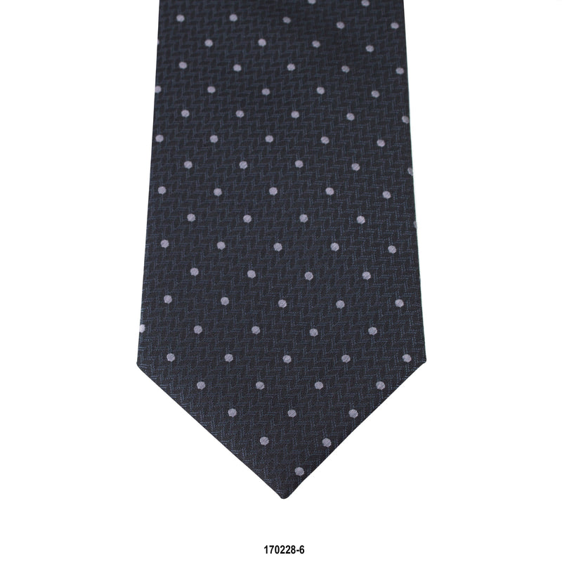 MarZthomson 8cm Polka Dot Tie in Dark Grey-Cufflinks.com.sg | Neckties.com.sg