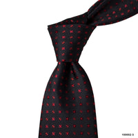 MarZthomson 8cm Red Square Motif Detail Woven Tie J-Cufflinks.com.sg | Neckties.com.sg