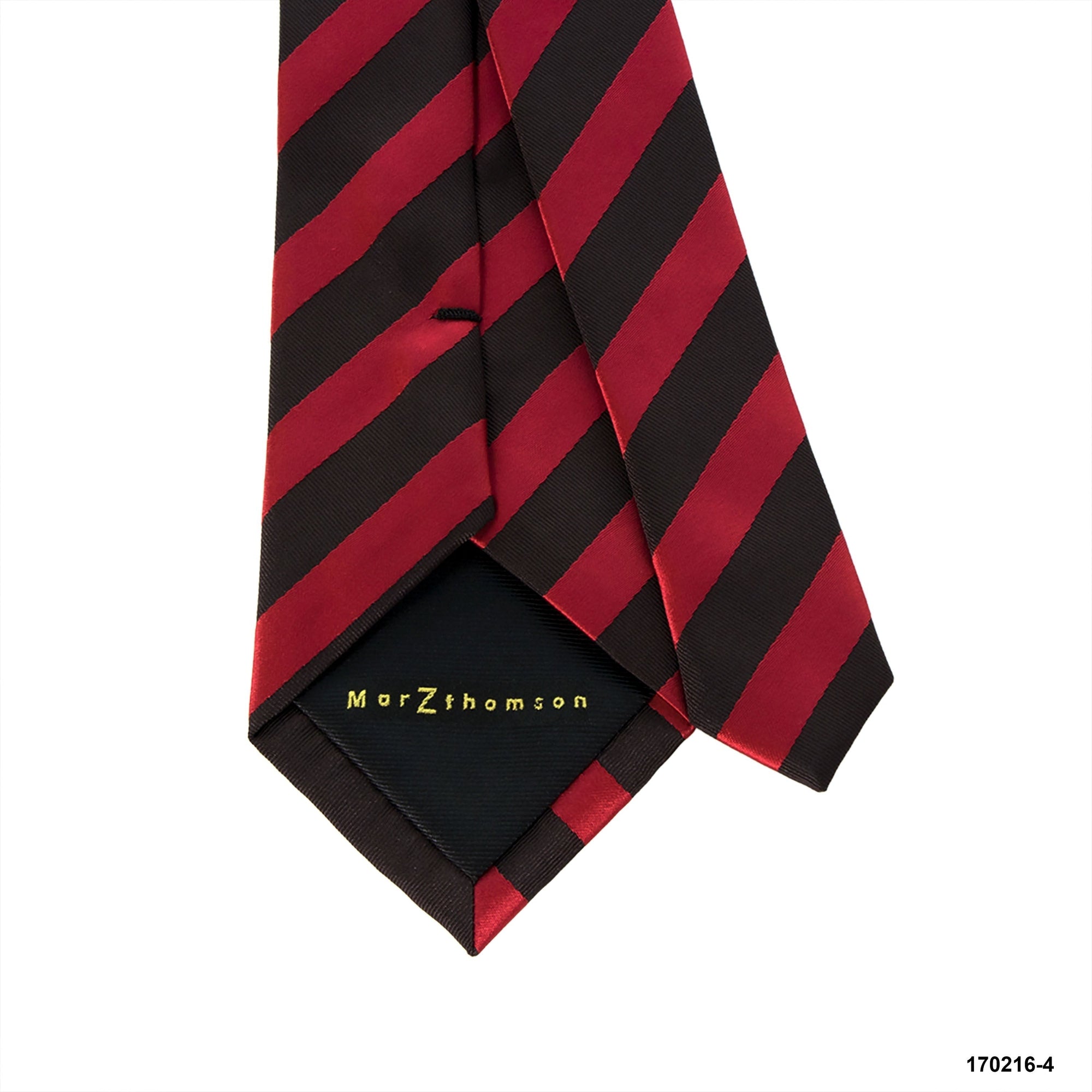 MarZthomson 8cm Stripe Tie in Red and Black J-Cufflinks.com.sg | Neckties.com.sg
