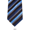 MarZthomson 8cm University Striped Tie with Wave Detail Tie in Blue J-Cufflinks.com.sg | Neckties.com.sg