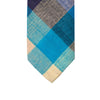 MarZthomson 8cm Wide Plaid Cotton Tie in Turquoise and Blue-Cufflinks.com.sg | Neckties.com.sg