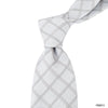 MarZthomson 8cm Windowpane Check Tie in White-Cufflinks.com.sg | Neckties.com.sg