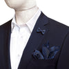 MarZthomson Bow Tie shaped Lapel Pin and Pocket Square Set in Blue with White Polka Dot-Cufflinks.com.sg | Neckties.com.sg