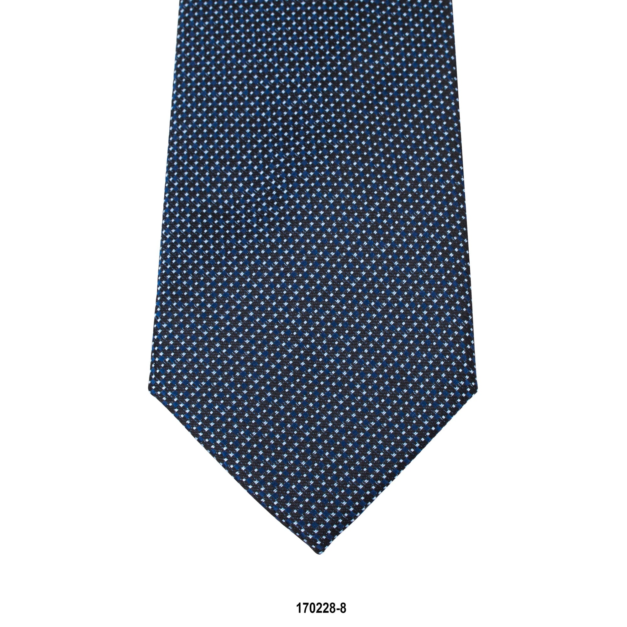 Marz Blue Micro-detail Woven Tie in Navy - 8cm M-Cufflinks.com.sg | Neckties.com.sg