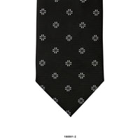 8cm White Petal Motif Detail Woven Tie-Cufflinks.com.sg | Neckties.com.sg