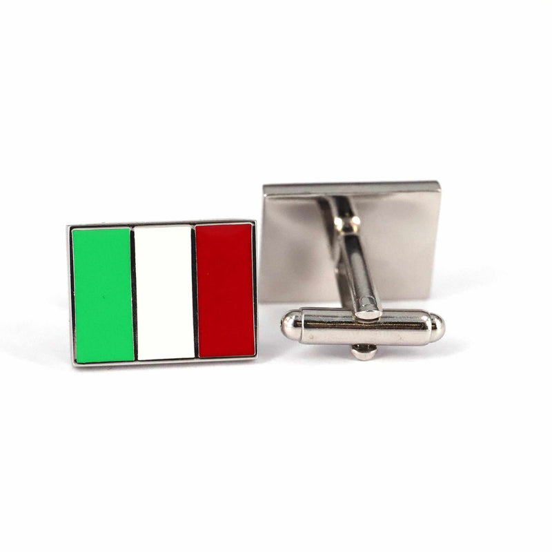 Marzthomson Italy Flag Cufflinks-Cufflinks.com.sg