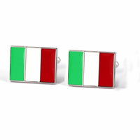 Marzthomson Italy Flag Cufflinks-Cufflinks.com.sg