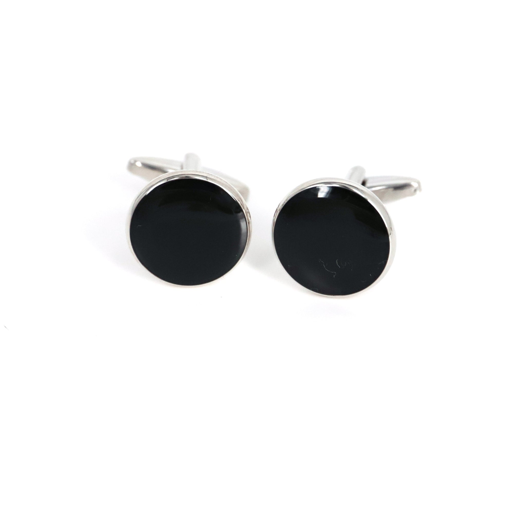 Mens black sale onyx stud earrings