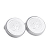 Monogram Etched Silver Clip-on Button Covers-Button Covers-A.Azthom-K-Cufflinks.com.sg