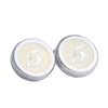 Numbers Silver Clip-On Button Covers-Button Covers-A.Azthom-5-Cufflinks.com.sg