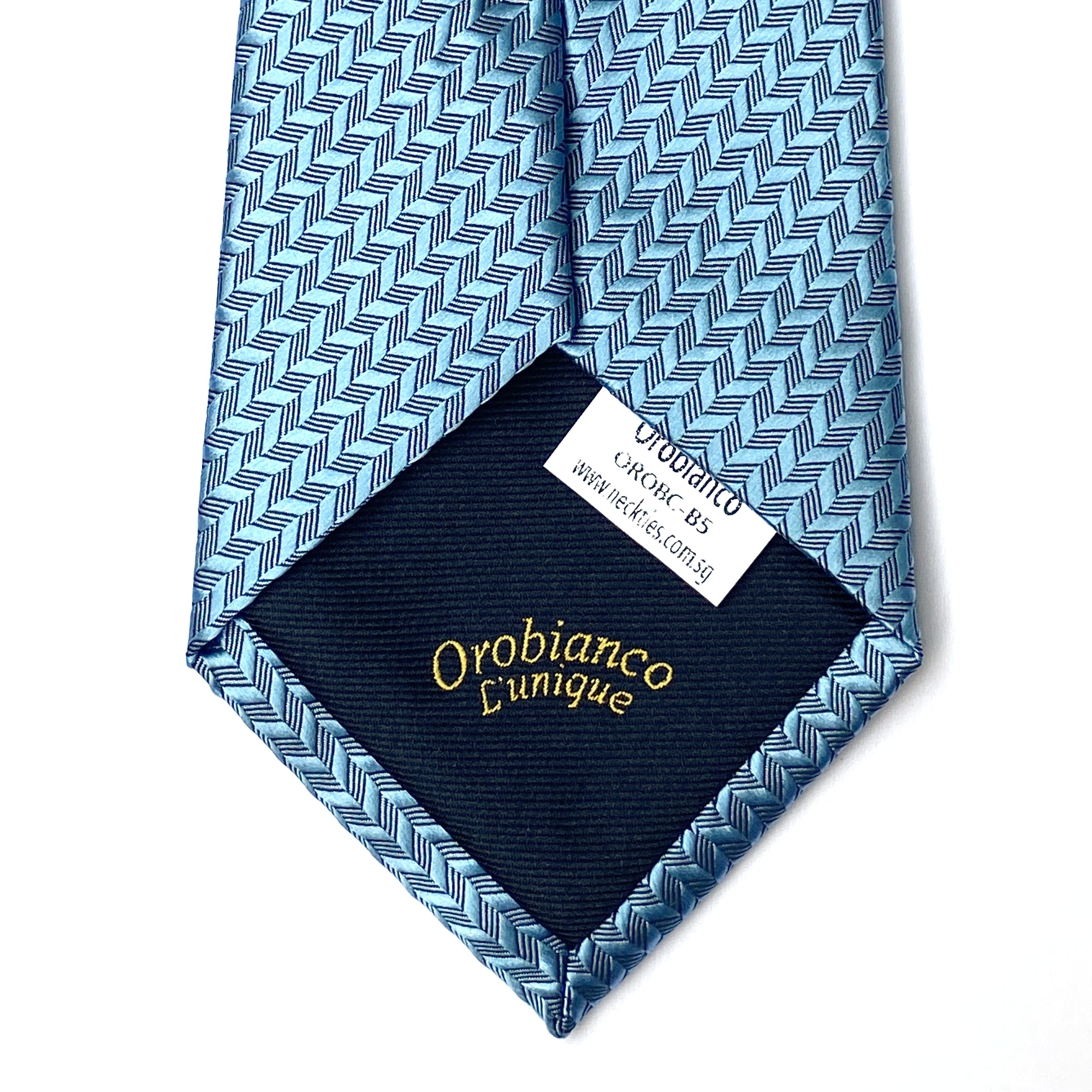 MarZthomson 8 厘米蓝绿色几何细节编织领带
