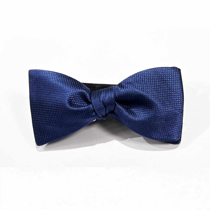 Orobianco Bow Tie (Self /Ready) - Butterfly-Bow Ties-Orobianco-Blue 530008-Cufflinks.com.sg