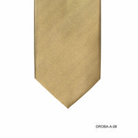 Orobianco L'unique 8cm Gold Twill Tie-Cufflinks.com.sg