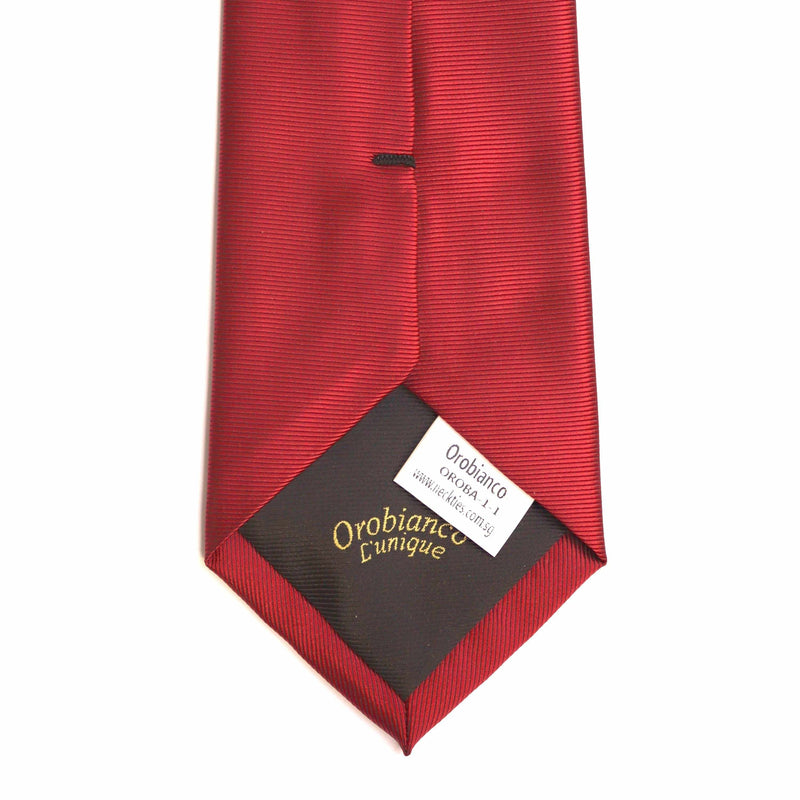 Orobianco L'unique Jacquard Scalet Red-Neckties-Orobianco L'unique-Cufflinks.com.sg