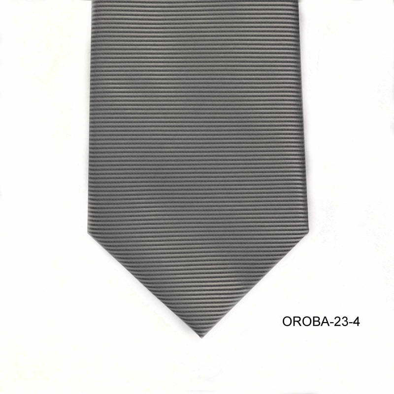 Orobianco L'unique OroTie heavy Twill Silver-Neckties-Orobianco L'unique-Cufflinks.com.sg