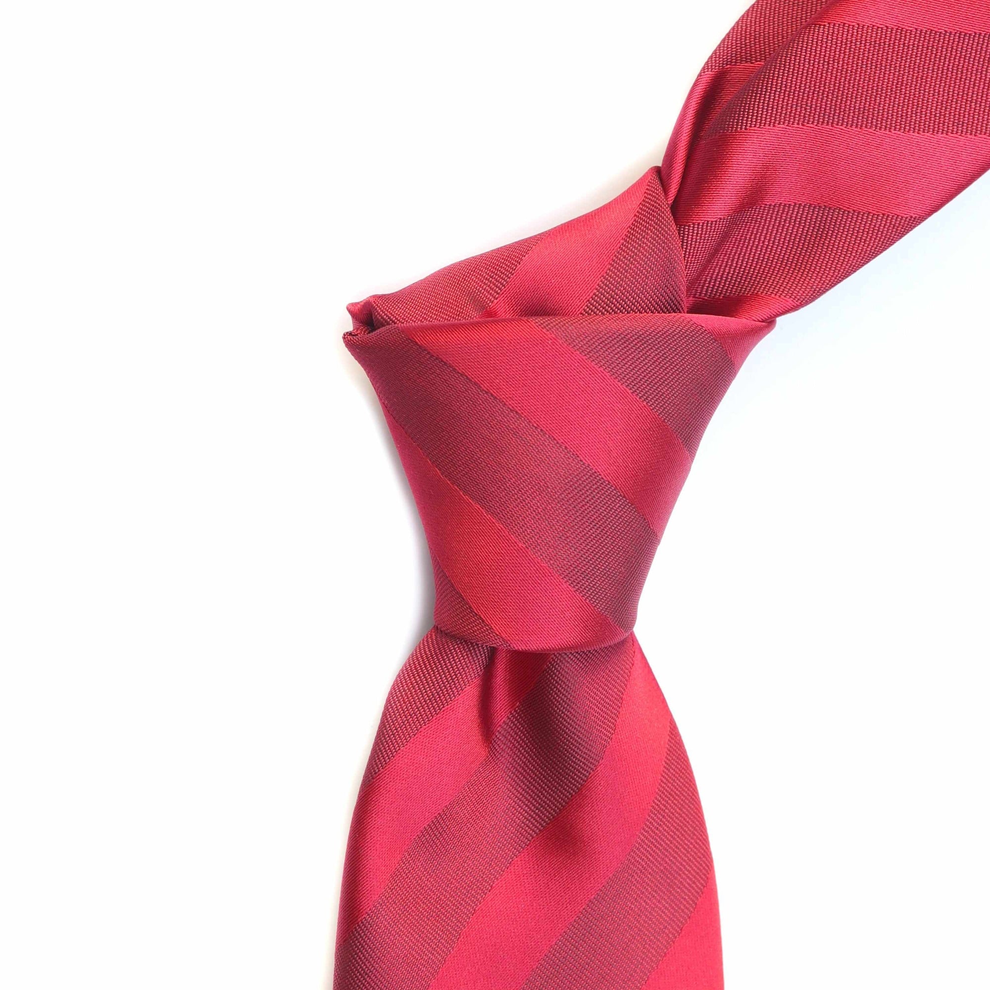 Orobianco L'unique Red Satin with Twill-Neckties-Orobianco L'unique-Cufflinks.com.sg