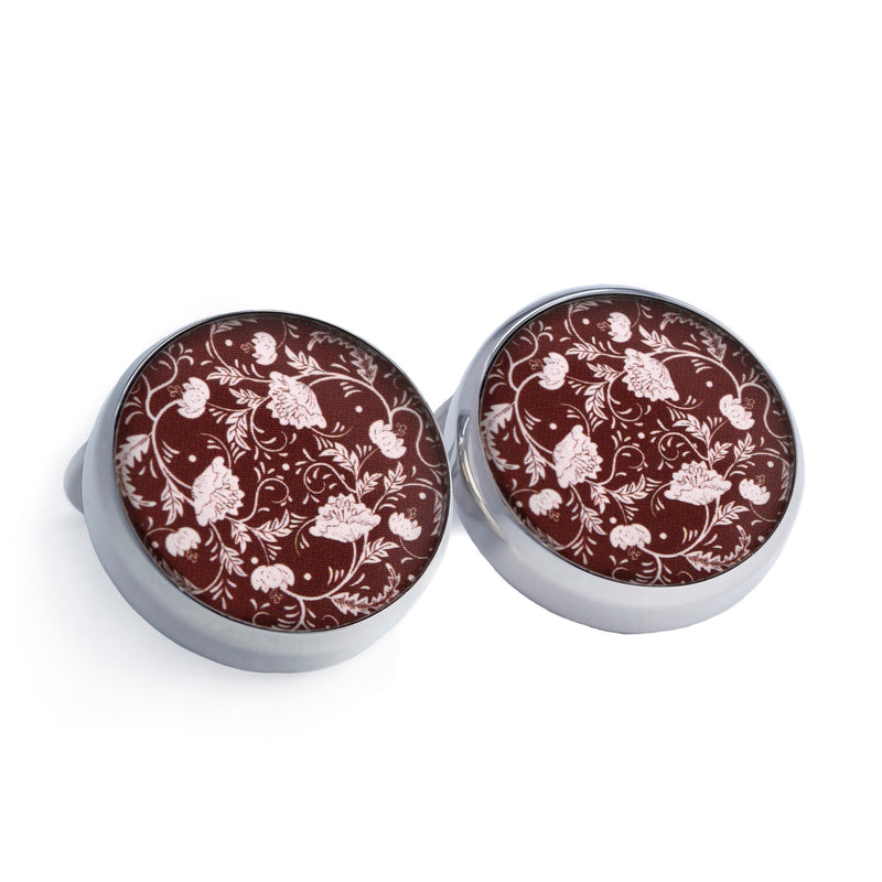 Peranakan Button Covers-Button Covers-A.Azthom-Red-Cufflinks.com.sg