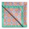 Peranakan Tiles Pocket Square in Pink and Green-Pocket Squares-MarZthomson-Cufflinks.com.sg