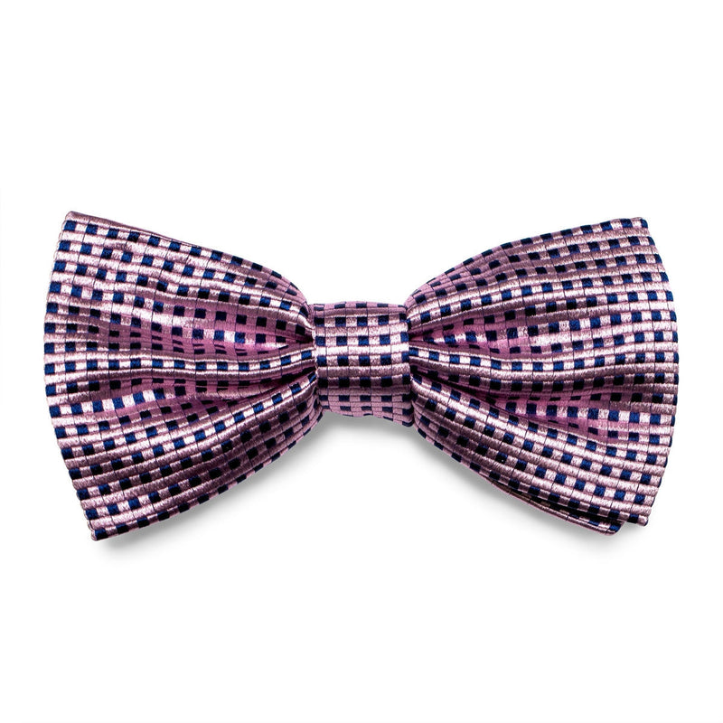 Pink Checkered Bow Tie-Bow Ties-Andrew's Ties-Cufflinks.com.sg