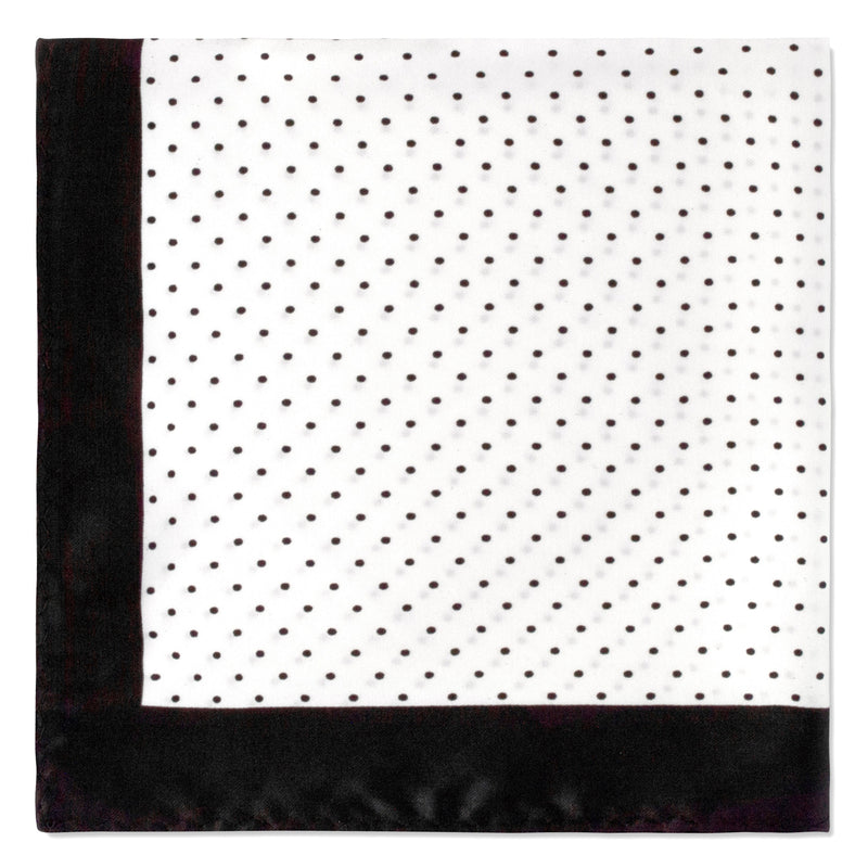 Polka Dot Pocket Square-Pocket Squares-MarZthomson-Black-Cufflinks.com.sg