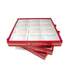 Professional Cufflinks Storage Tray in Red by Azthom-Cufflink Storage-A.Azthom-Cufflinks.com.sg