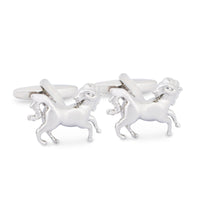 Silver Horse Cufflinks-Cufflinks.com.sg