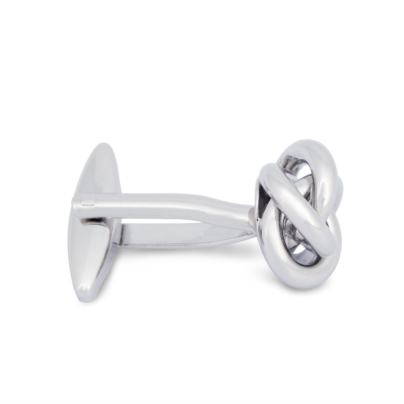 Silver Knot Cufflinks-Classic Cufflinks-MarZthomson-Cufflinks.com.sg