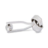 Silver Quadruple Wire Knot Cufflinks-Cufflinks.com.sg